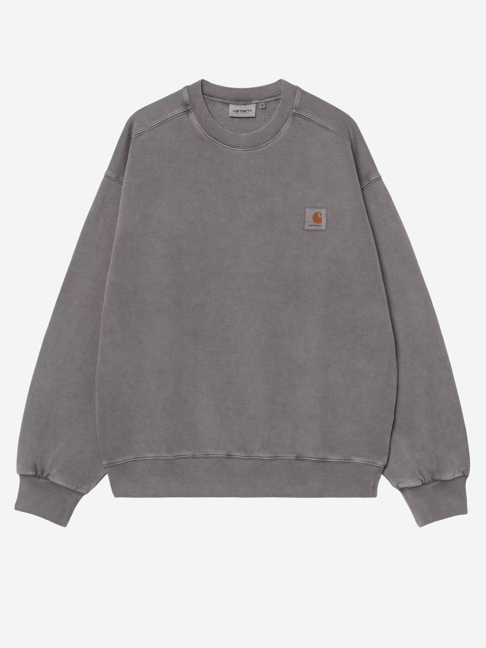 CARHARTT WIP Felpa 'Vista' nera effetto dyed grigio Urbanstaroma