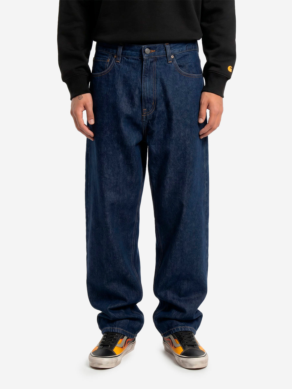 CARHARTT WIP Pantaloni 'Landon' in denim blu rinsed Blu scuro Urbanstaroma