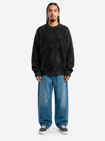 CARHARTT WIP Pantaloni 'Landon' in denim blu marble used wash Blu