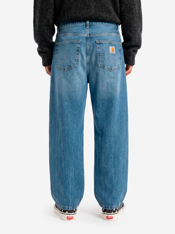 CARHARTT WIP Pantaloni 'Landon' in denim blu marble used wash Blu