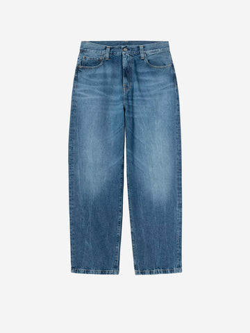 CARHARTT WIP Pantaloni 'Landon' in denim blu marble used wash Blu