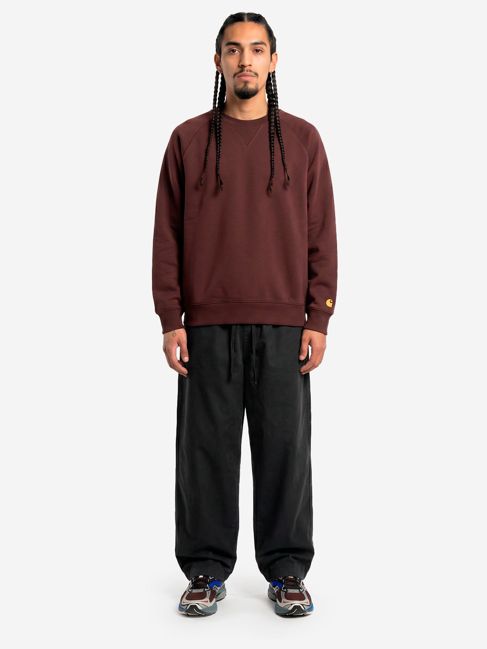 CARHARTT WIP Pantaloni relaxed fit 'Floyde' neri Nero Urbanstaroma