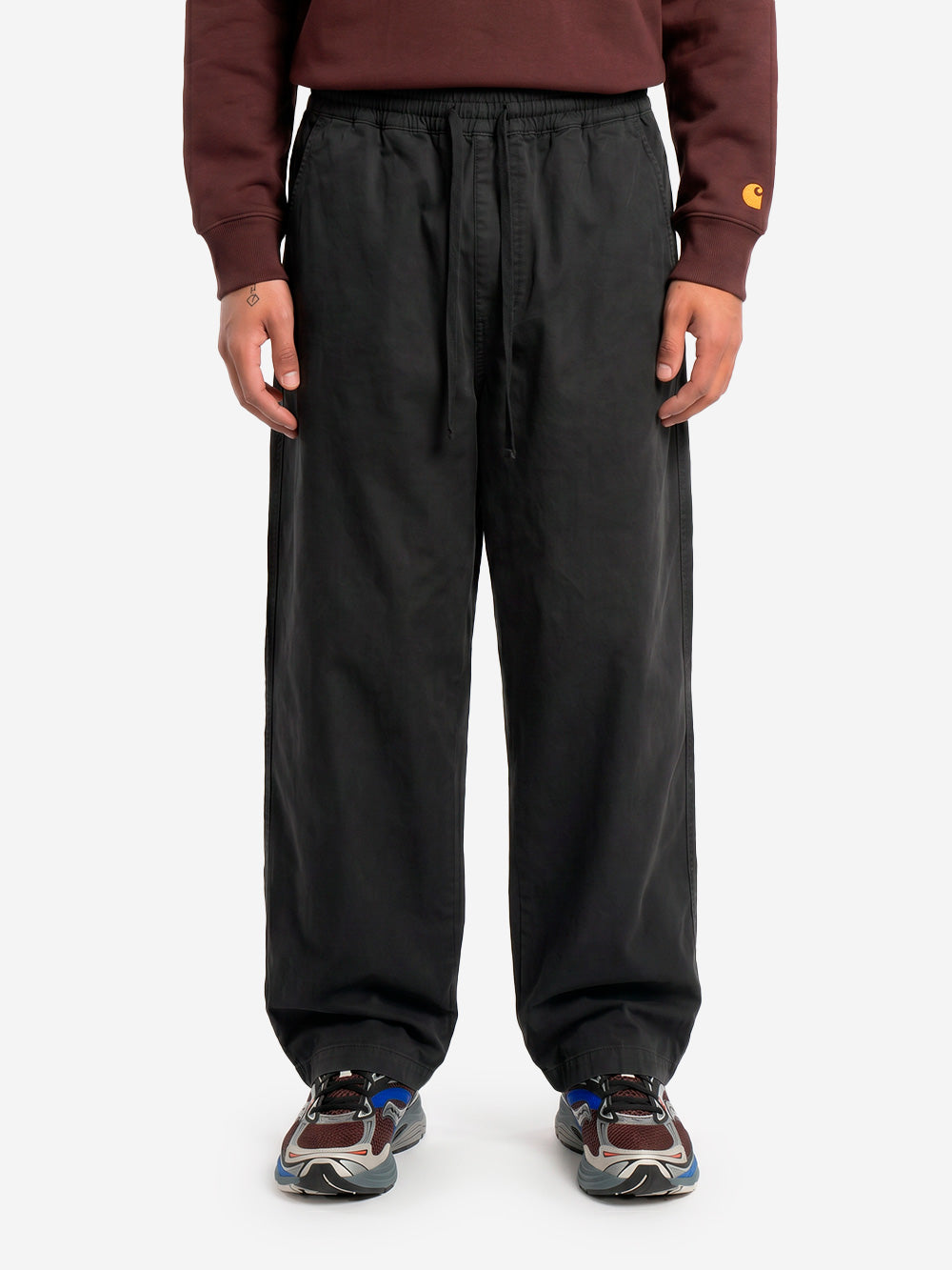 CARHARTT WIP Pantaloni relaxed fit 'Floyde' neri Nero Urbanstaroma