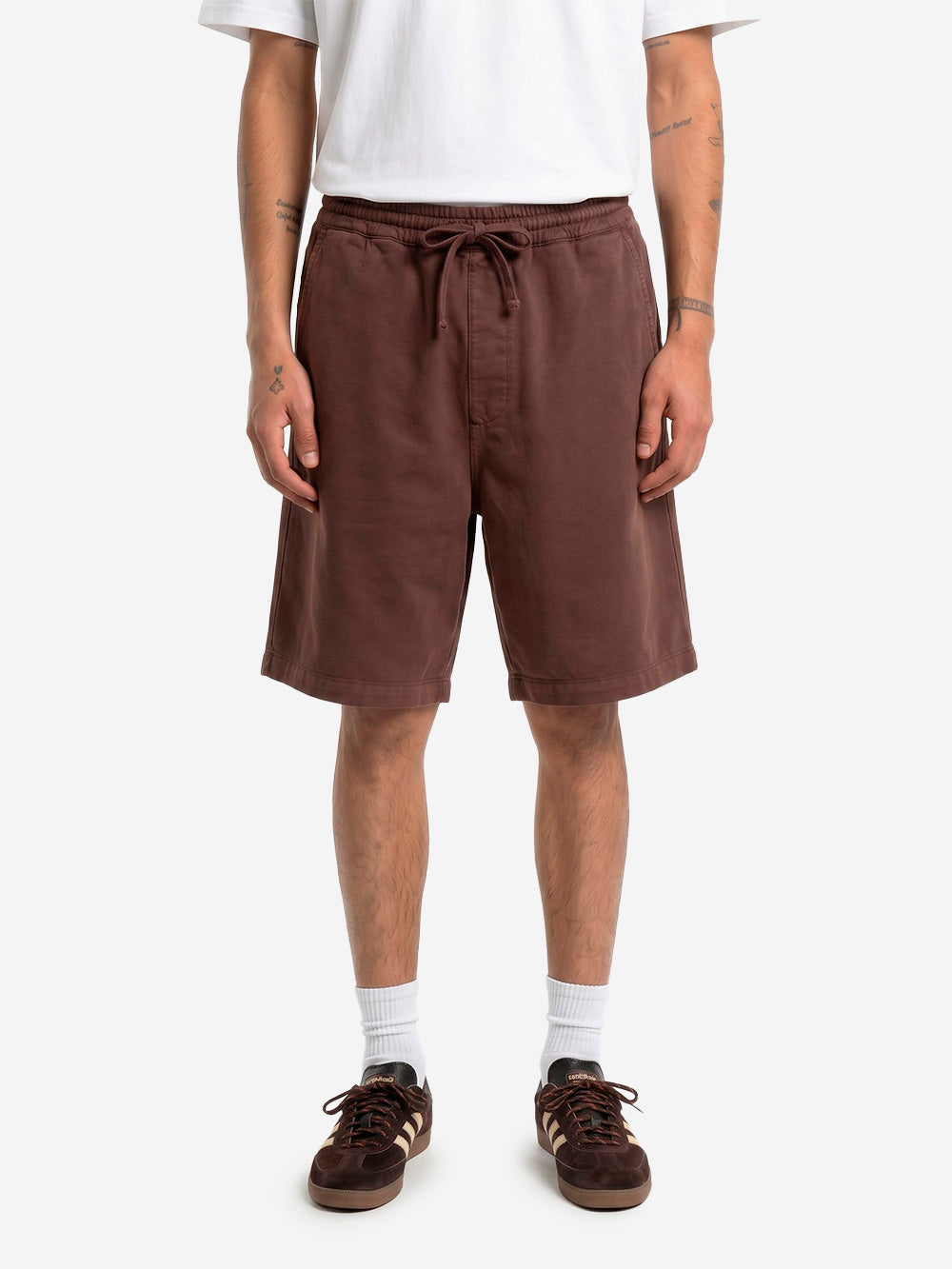 CARHARTT WIP Shorts marroni 'Floyde' con lycra Marrone Urbanstaroma