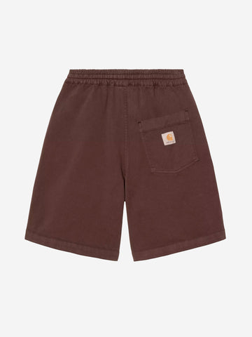 CARHARTT WIP Shorts marroni 'Floyde' con lycra Marrone