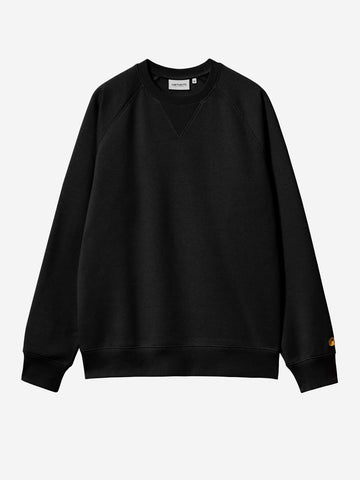 CARHARTT WIP Chase Sweat felpa nera Nero