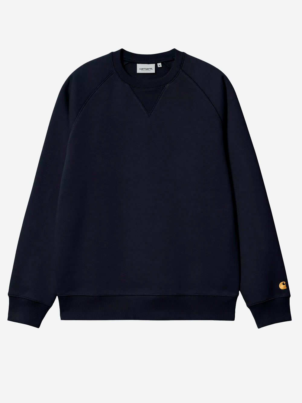 CARHARTT WIP Felpa girocollo navy 'Chase Sweat' con logo ricamato Blu scuro Urbanstaroma