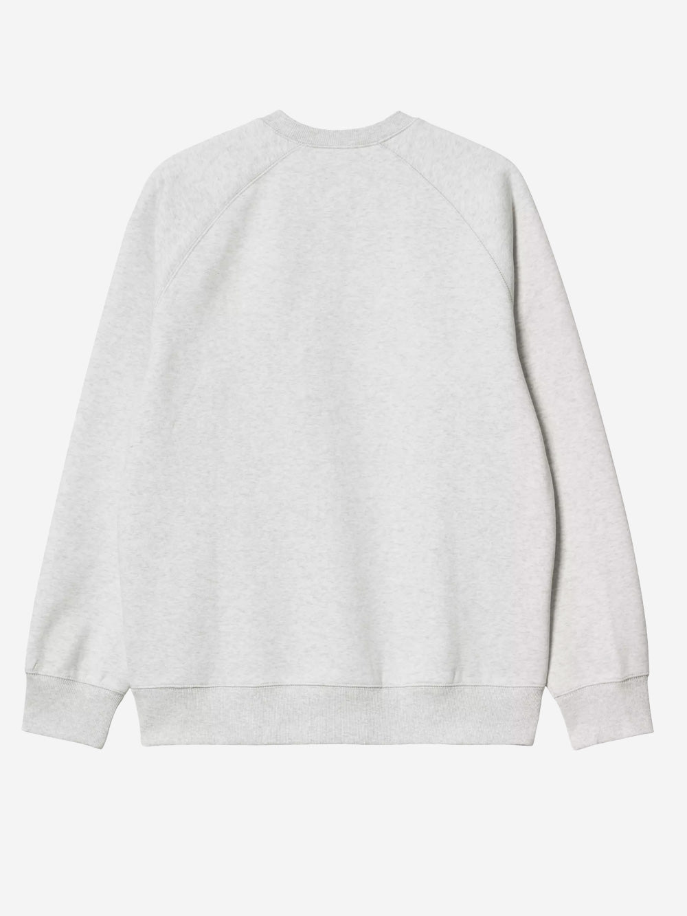 CARHARTT WIP Felpa girocollo grigia chiara 'Chase Sweat' con logo ricamato Grigia chiara Urbanstaroma