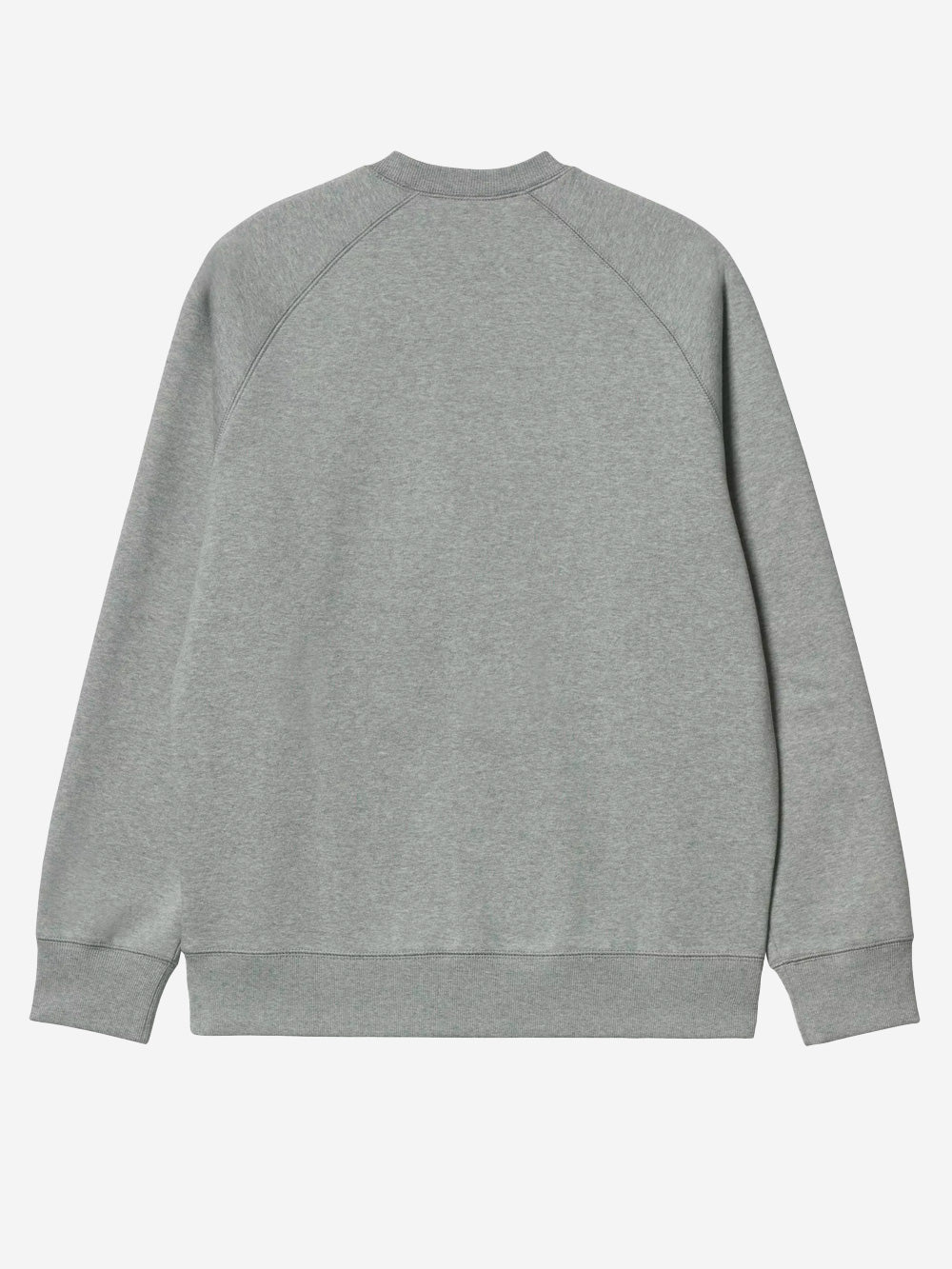 CARHARTT WIP Felpa girocollo grigia 'Chase Sweat' con logo ricamato Grigio Urbanstaroma