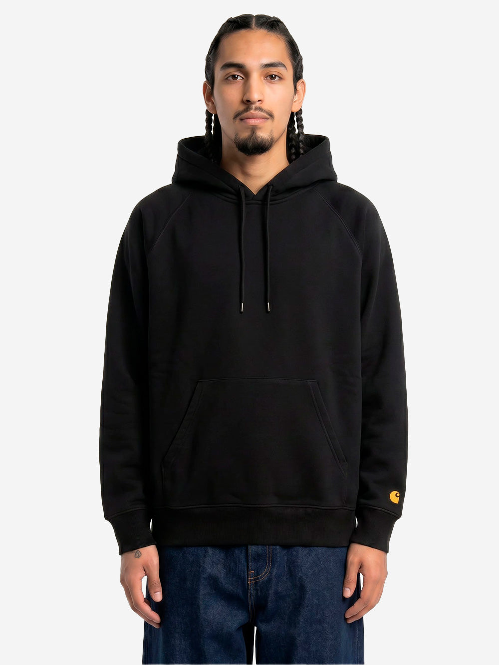 CARHARTT WIP Hooded Chase Sweat black I033661 | Urbanstaroma