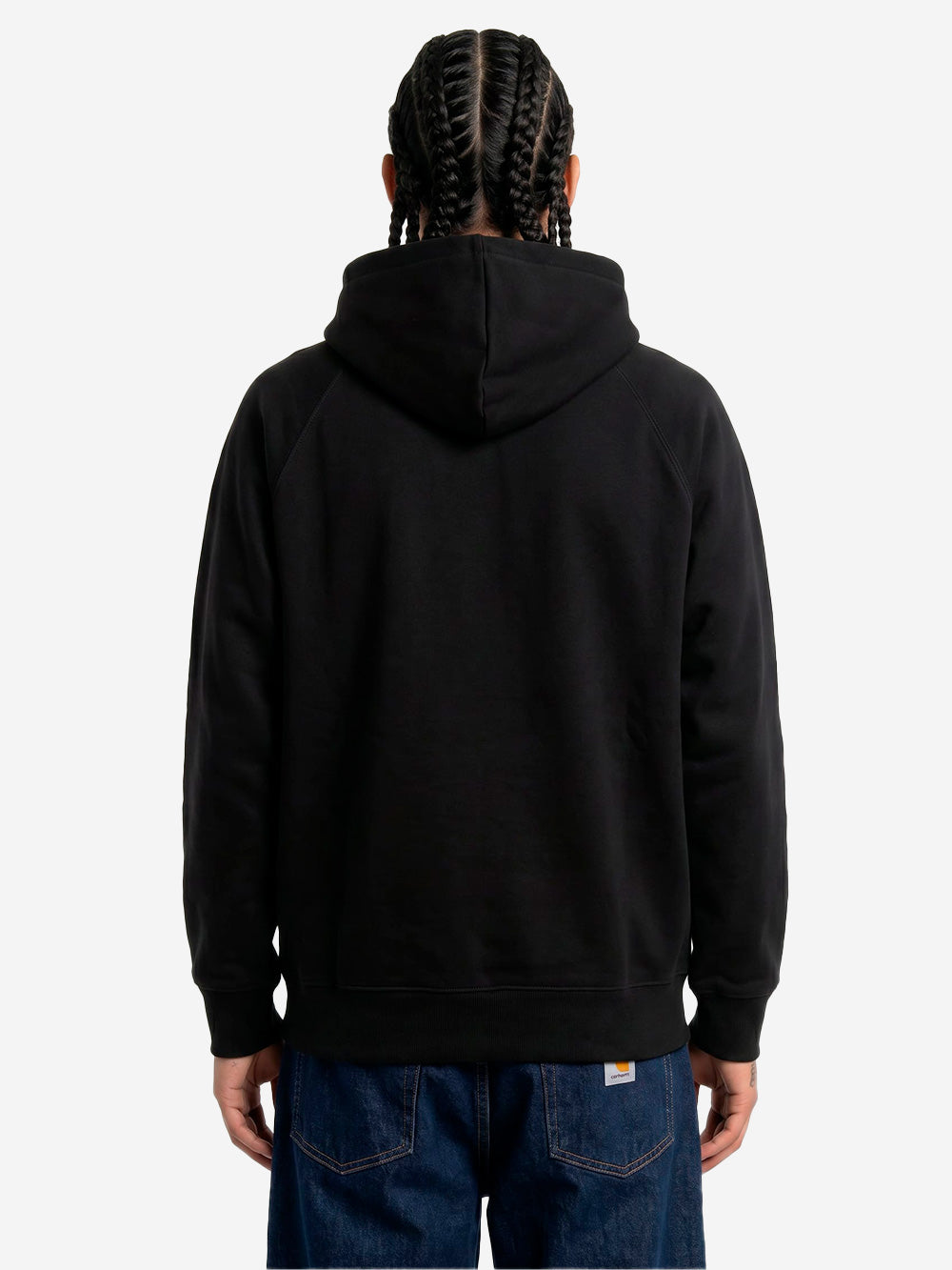 CARHARTT WIP Hooded Chase Sweat nera Nero Urbanstaroma