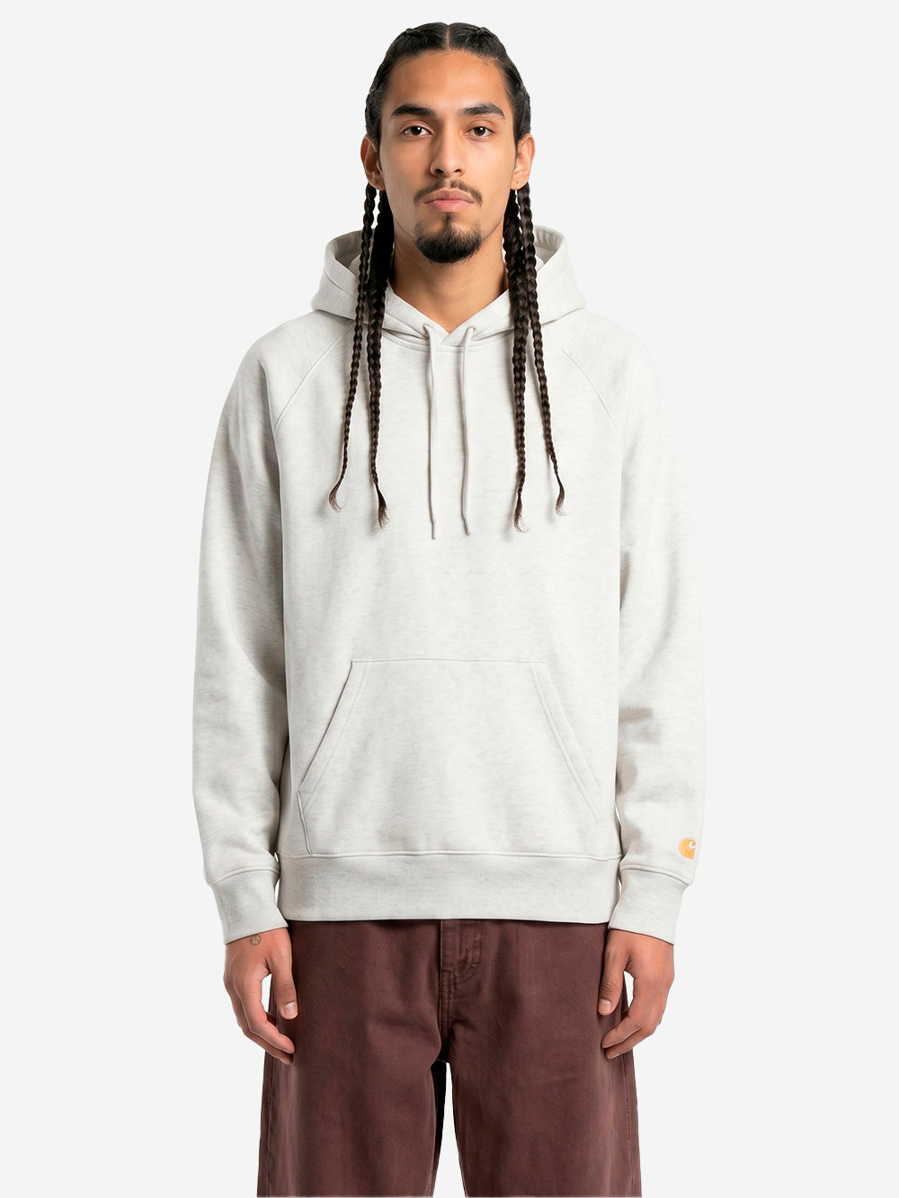 CARHARTT WIP Hooded 'Chase' Sweat grigia chiaro Grigio chiaro Urbanstaroma