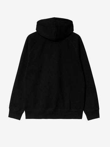 Hooded Chase Jacket nera con zip