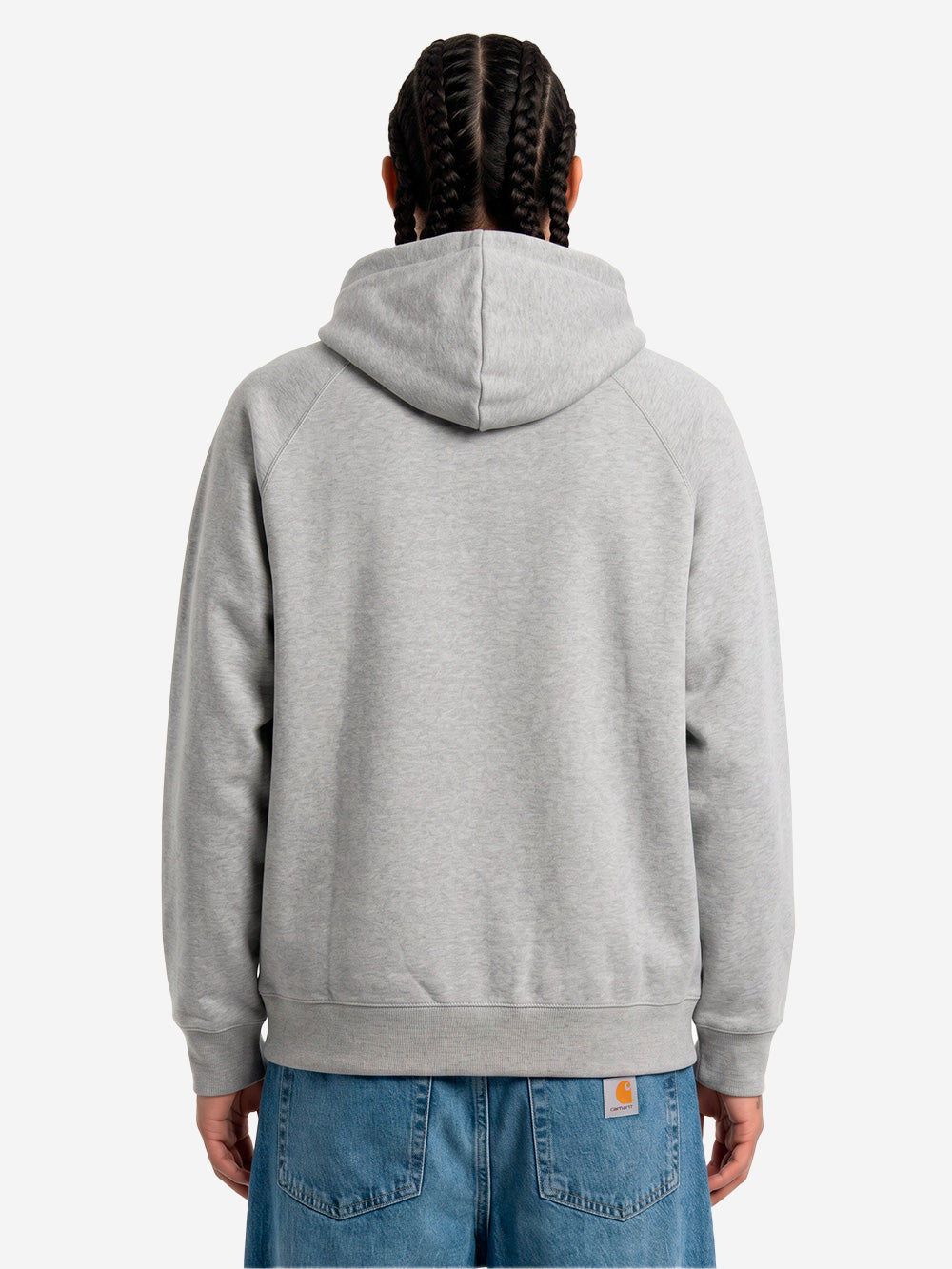 CARHARTT WIP Hooded 'Chase' Jacket grigia con zip Grigio Urbanstaroma