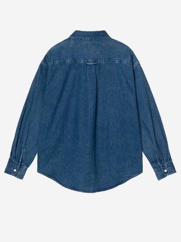 CARHARTT WIP Camicia 'Lucas' button-down in denim blu Blu