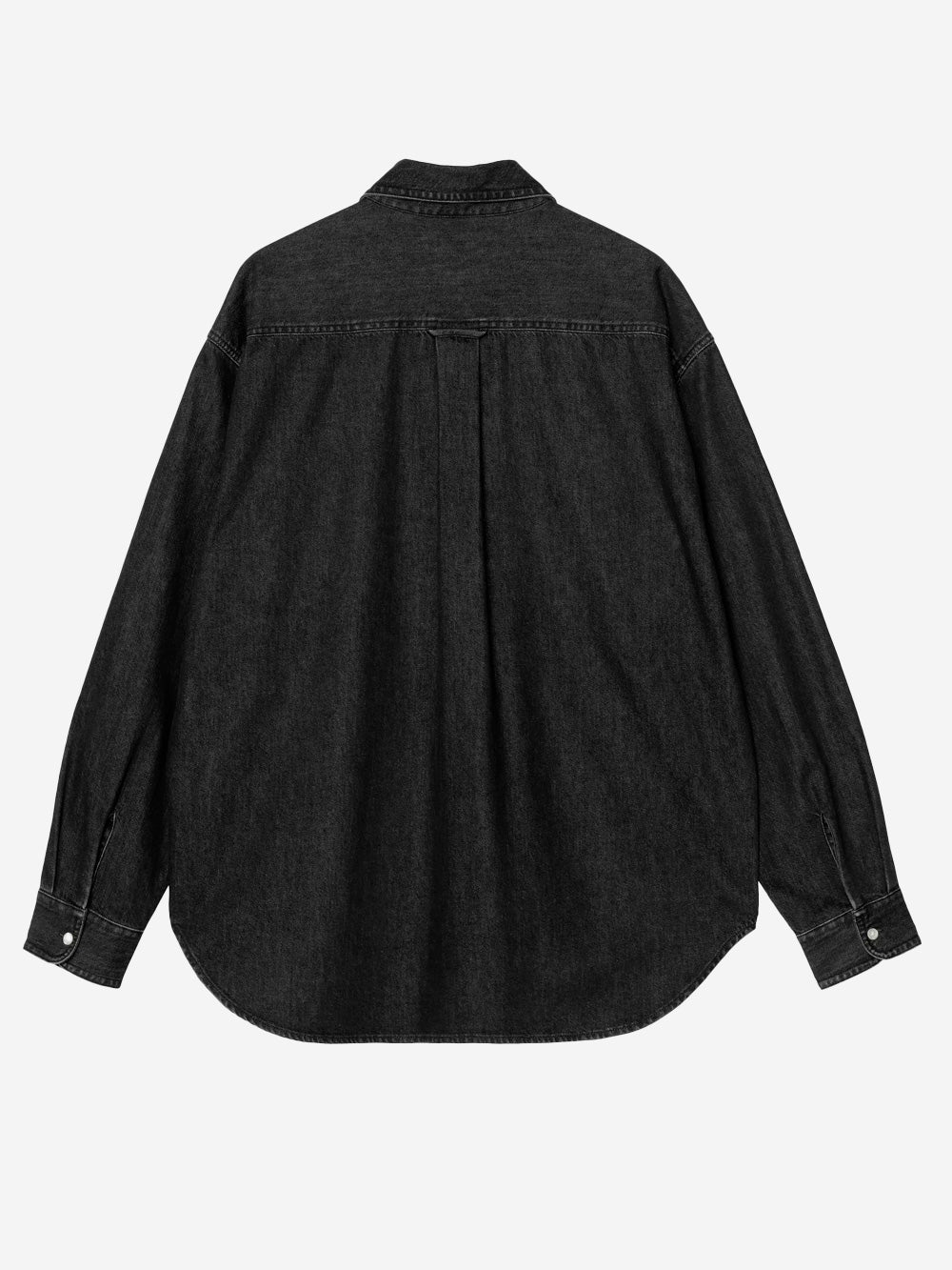 CARHARTT WIP Camicia 'Lucas' button-down in denim nero Nera Urbanstaroma
