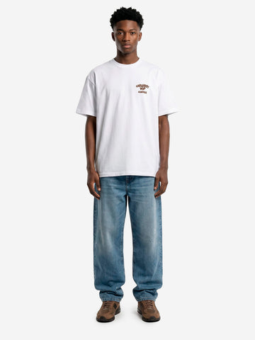 CARHARTT WIP Pantaloni 'Landon' in denim blu destroy wash Indigo