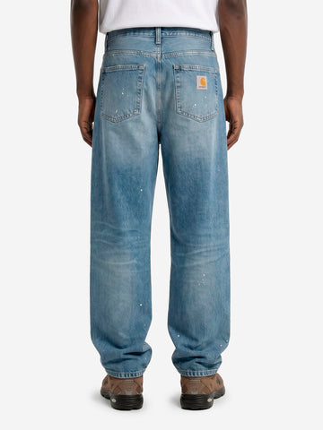 CARHARTT WIP Pantaloni 'Landon' in denim blu destroy wash Indigo