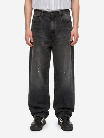 CARHARTT WIP Pantaloni 'Landon' in denim nero destroy wash Nero