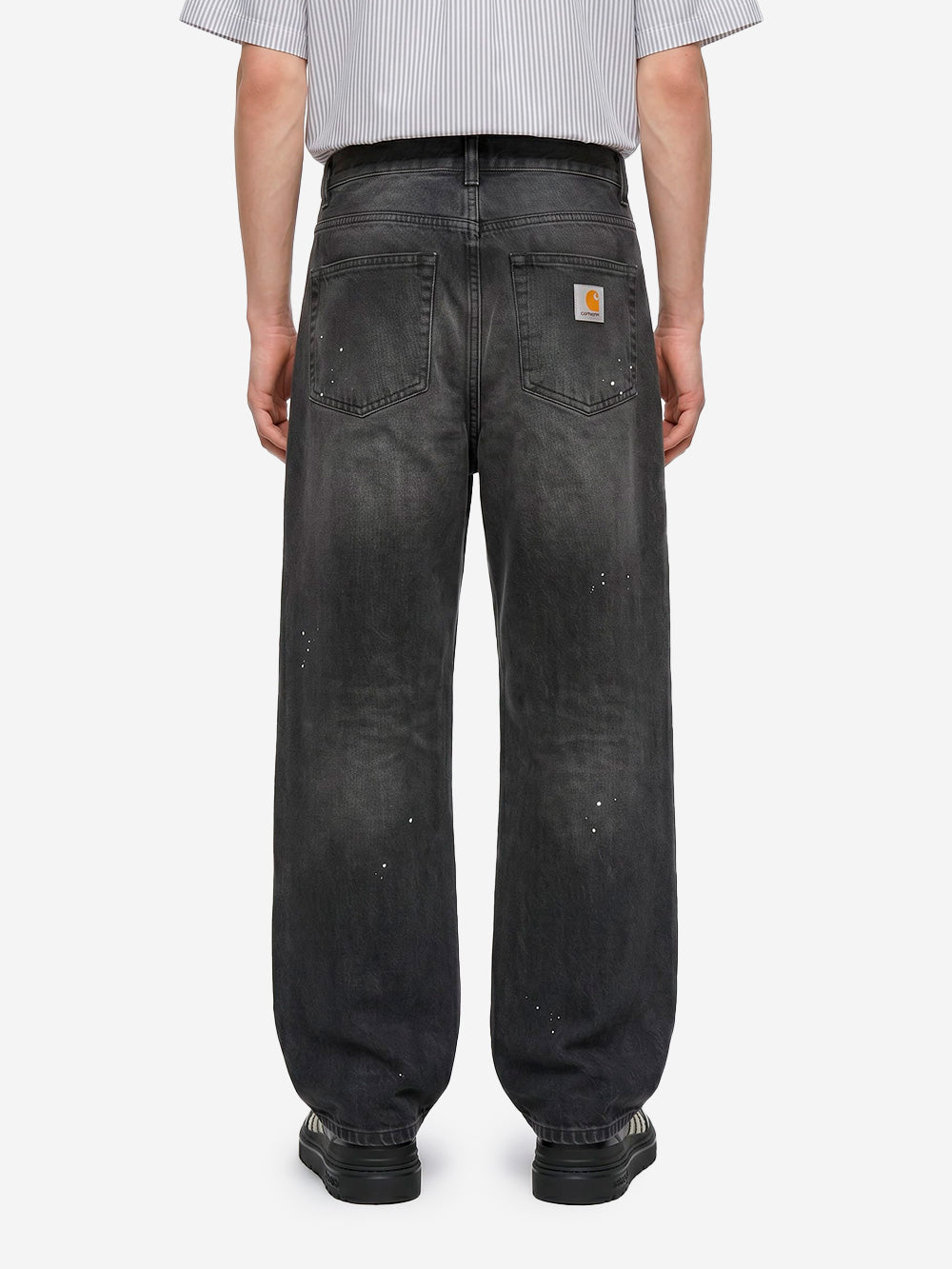CARHARTT WIP Pantaloni 'Landon' in denim nero destroy wash Nero Urbanstaroma