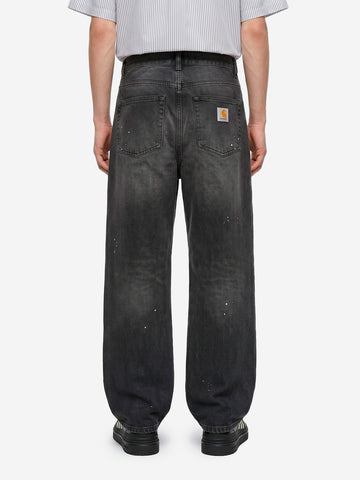 CARHARTT WIP Pantaloni 'Landon' in denim nero destroy wash Nero