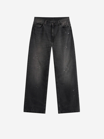 CARHARTT WIP Pantaloni 'Landon' in denim nero destroy wash Nero