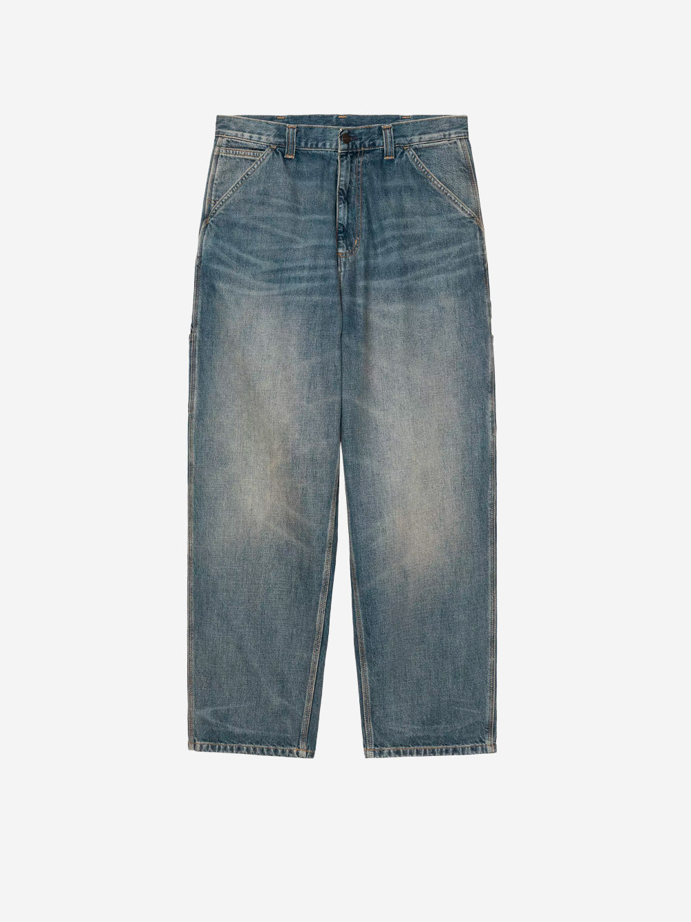 CARHARTT WIP OG Single Knee Pant in denim blu used wash Blu Urbanstaroma