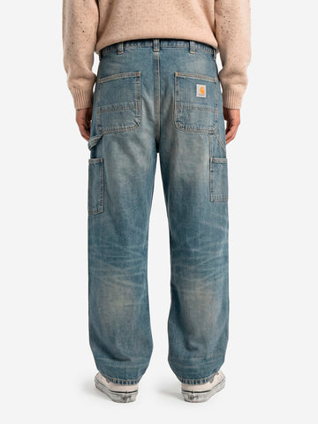 CARHARTT WIP OG Single Knee Pant in denim blu used wash Blu