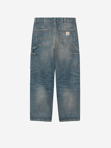 CARHARTT WIP OG Single Knee Pant in denim blu used wash Blu