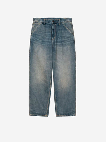 CARHARTT WIP OG Single Knee Pant in denim blu used wash Blu