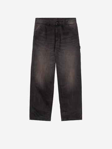 CARHARTT WIP OG Single Knee Pant in denim nero used wash Nero