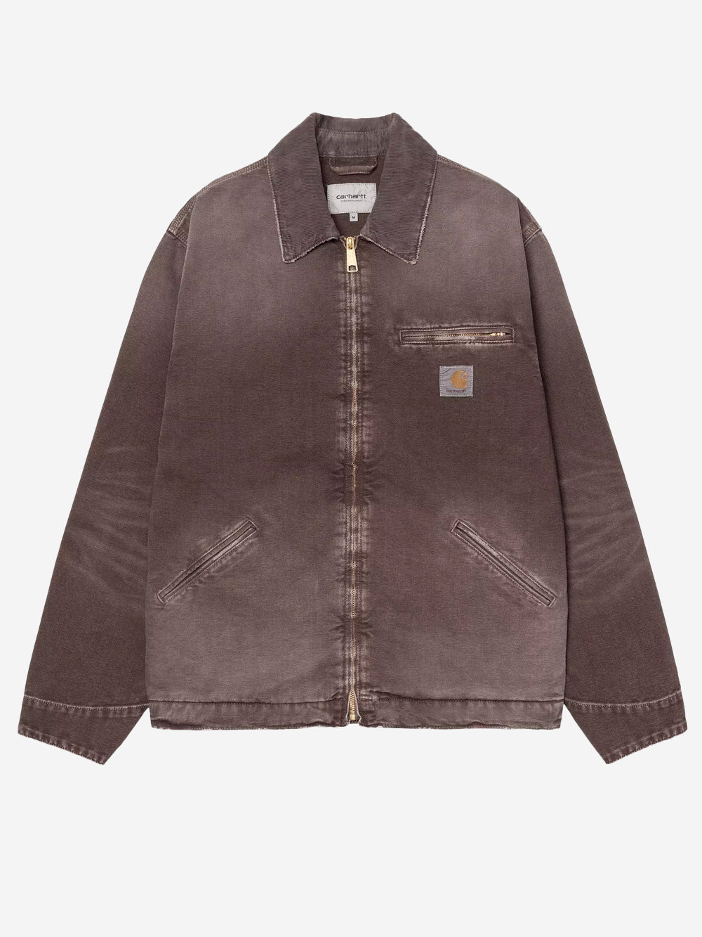 CARHARTT WIP Giacca OG Detroit in tela marrone con trattamento distressed Marrone Urbanstaroma