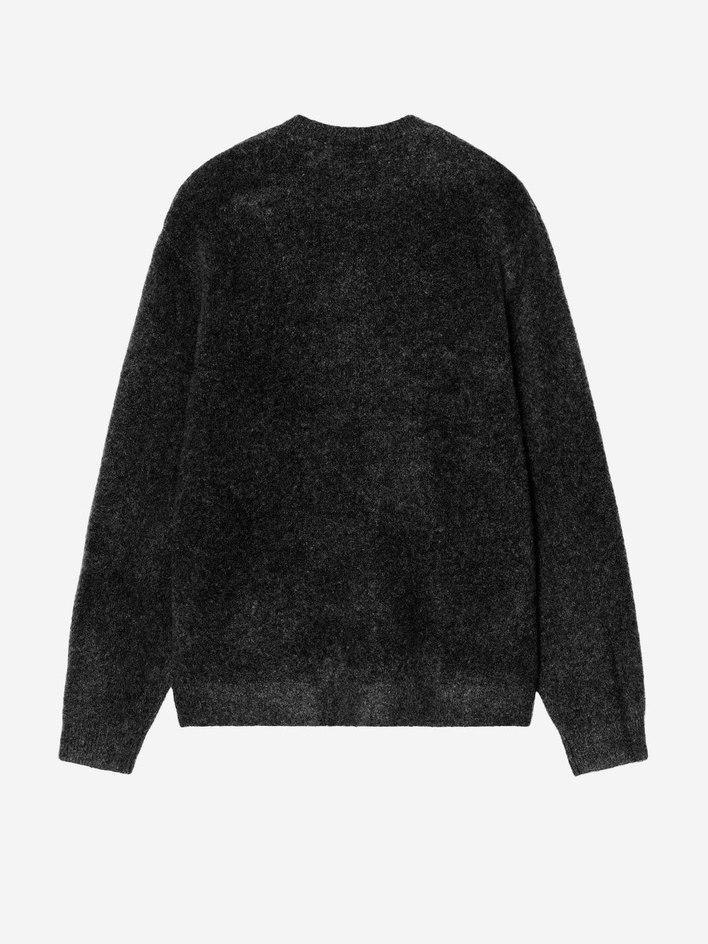 CARHARTT WIP Maglione in misto lana 'Curtis' con logo ricamato Nero Urbanstaroma