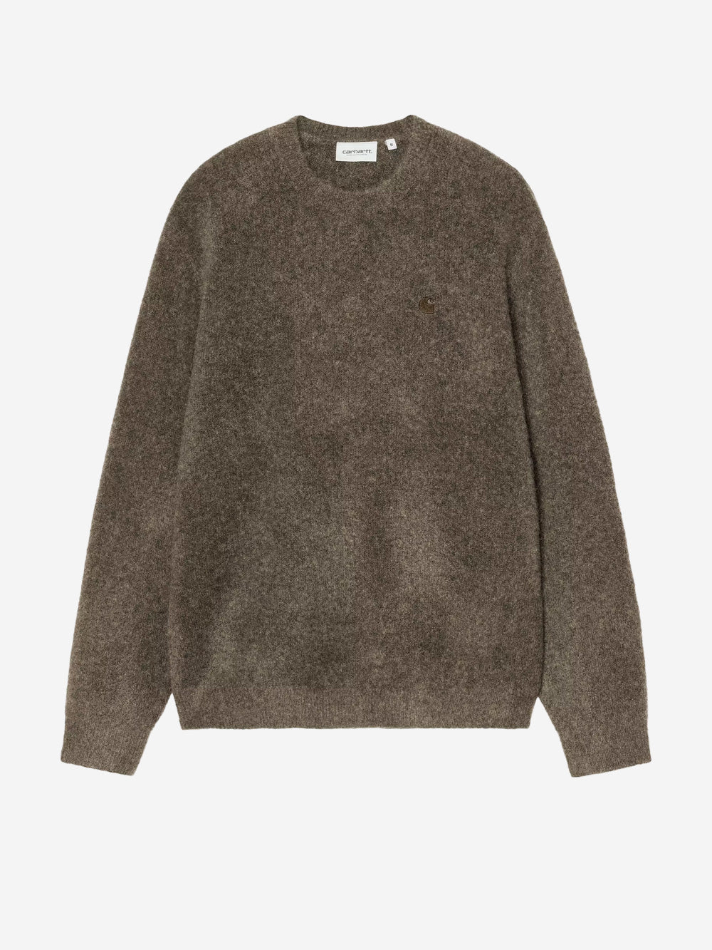 CARHARTT WIP Maglione in misto lana 'Curtis' con logo ricamato Verde scuro Urbanstaroma