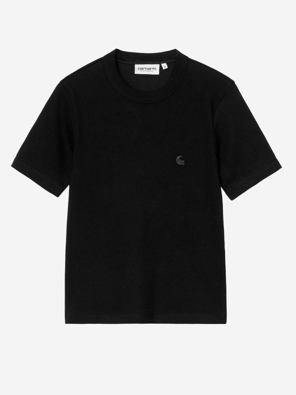 CARHARTT WIP T-shirt 'Philipa' nera in cotone elasticizzato Nero Urbanstaroma