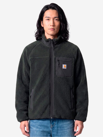 CARHARTT WIP Giacca Prentis Liner in pile Verde scuro