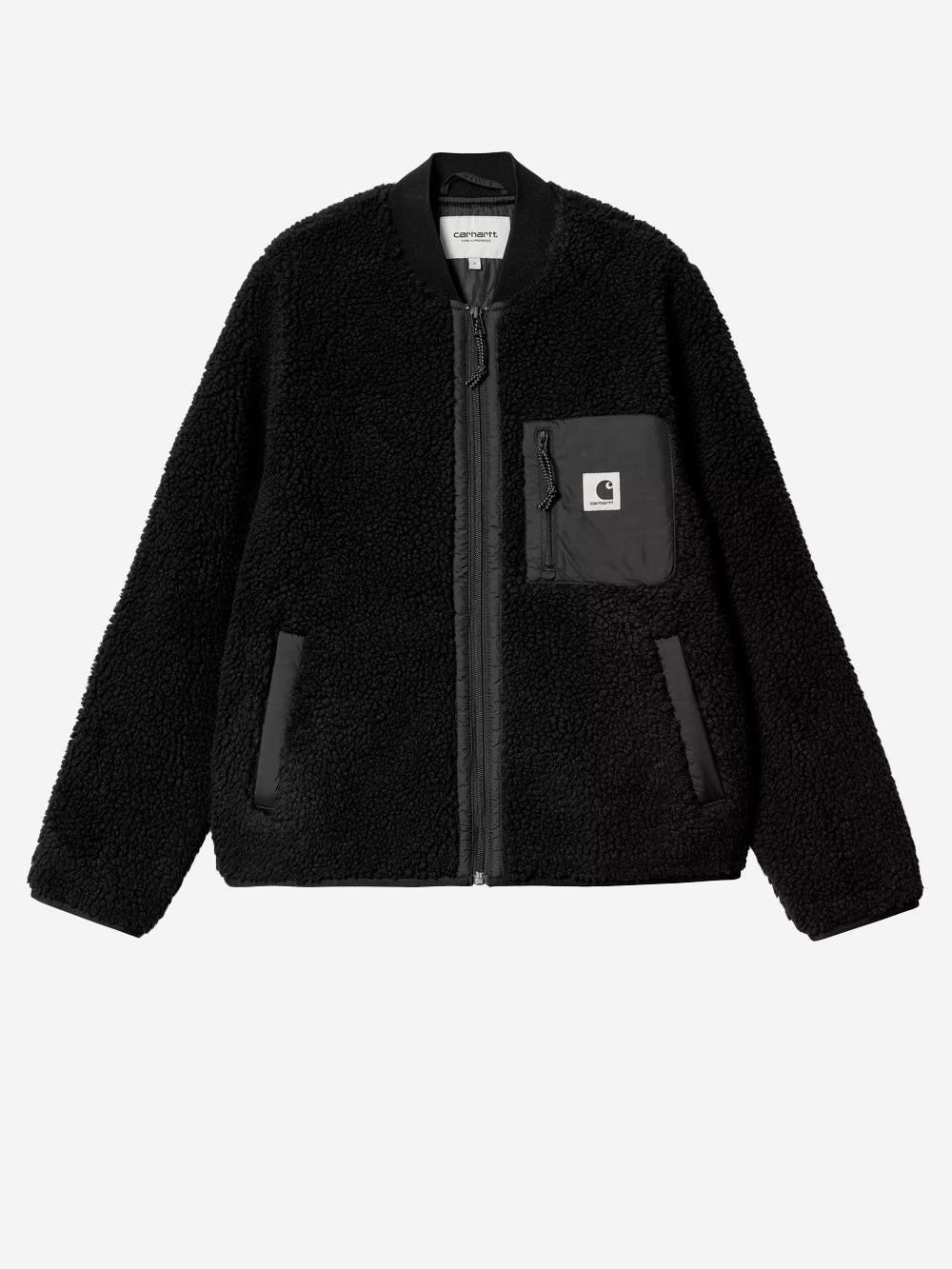 CARHARTT WIP W' Janet Liner Giacca in pile nera Nero Urbanstaroma