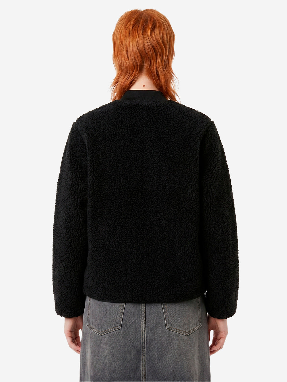 CARHARTT WIP W' Janet Liner Giacca in pile nera Nero Urbanstaroma