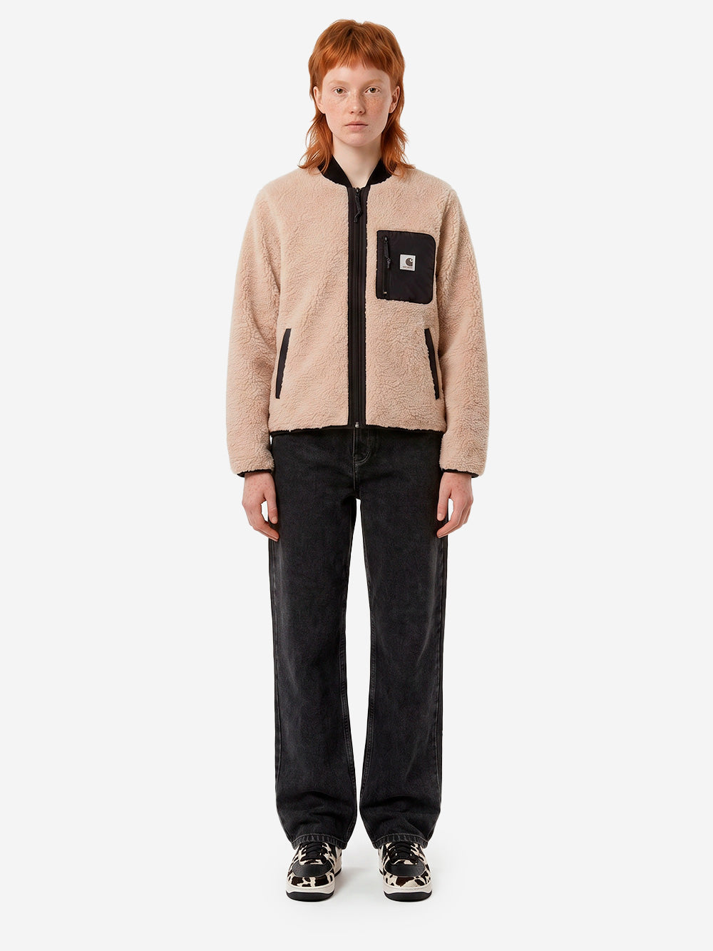 CARHARTT WIP W' Janet Liner Giacca in pile beige Beige Urbanstaroma