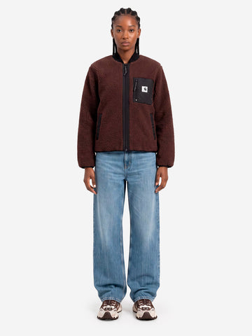 CARHARTT WIP W' Janet Liner Giacca in pile marrone Marrone
