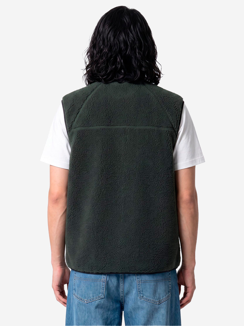 CARHARTT WIP Gilet Prentis Liner in pile Verde scuro Urbanstaroma