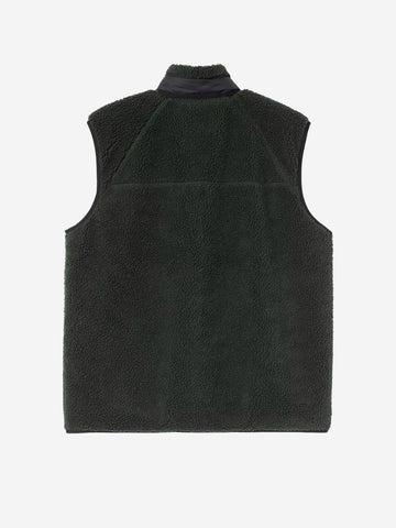 CARHARTT WIP Gilet Prentis Liner in pile Verde scuro