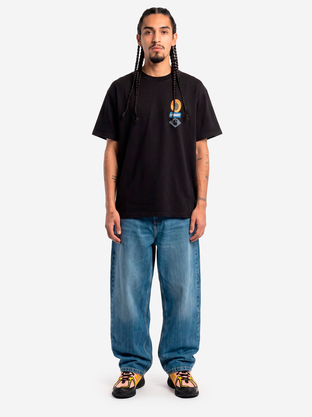 CARHARTT WIP Pantaloni loose 'Brandon' in denim blu used Blu Urbanstaroma