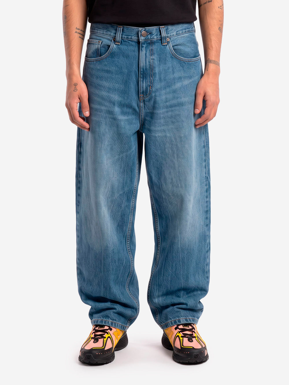 CARHARTT WIP Pantaloni loose 'Brandon' in denim blu used Blu Urbanstaroma