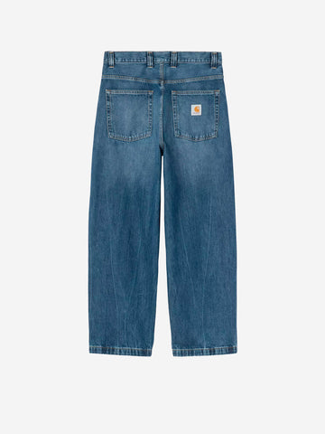 CARHARTT WIP Pantaloni loose 'Brandon' in denim blu used Blu