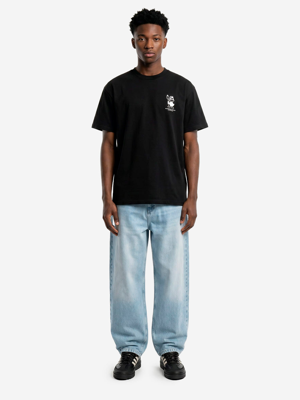 CARHARTT WIP Pantaloni loose 'Brandon' in denim blu bleached Blu chiaro Urbanstaroma