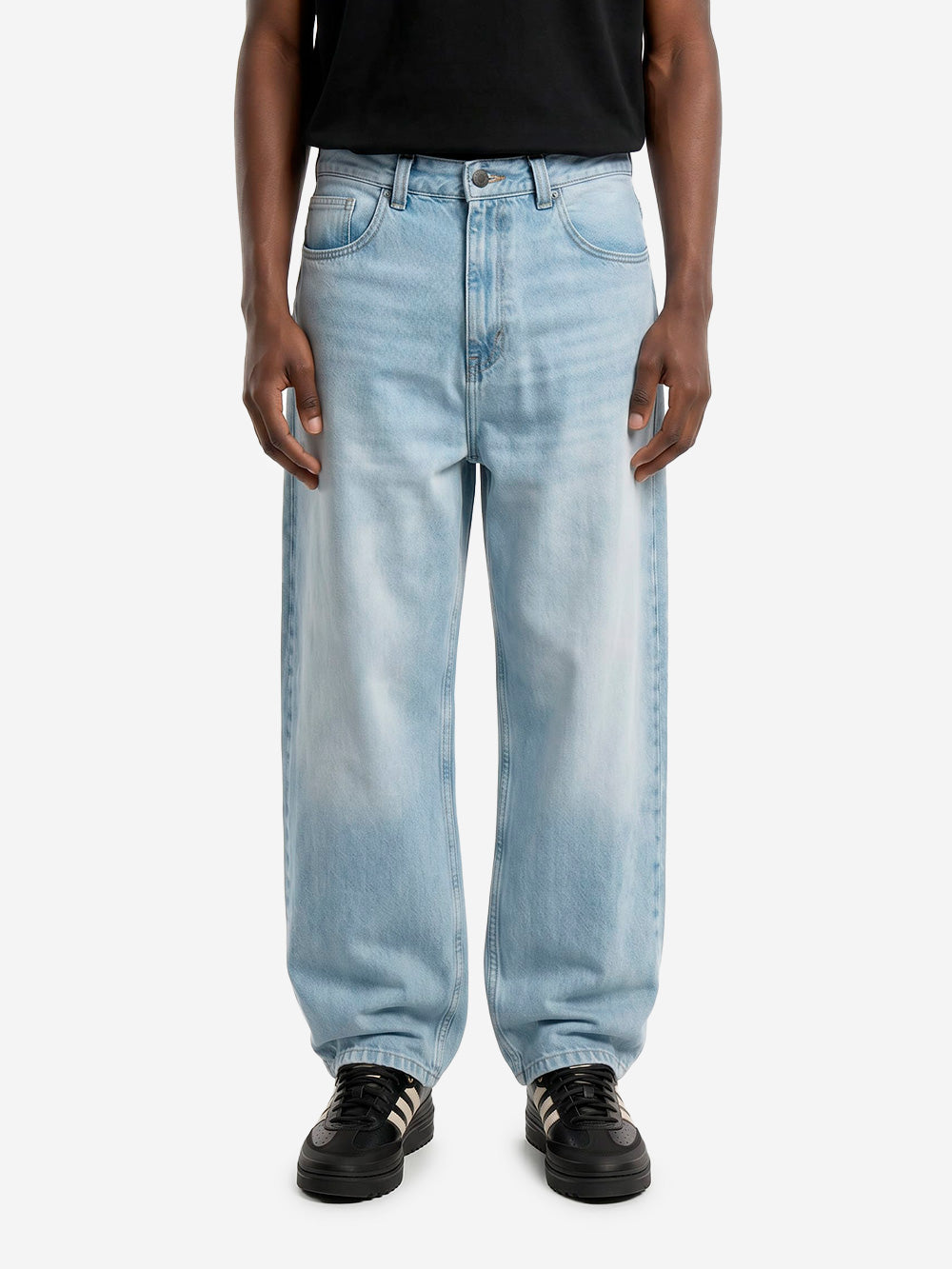 CARHARTT WIP Pantaloni loose 'Brandon' in denim blu bleached Blu chiaro Urbanstaroma