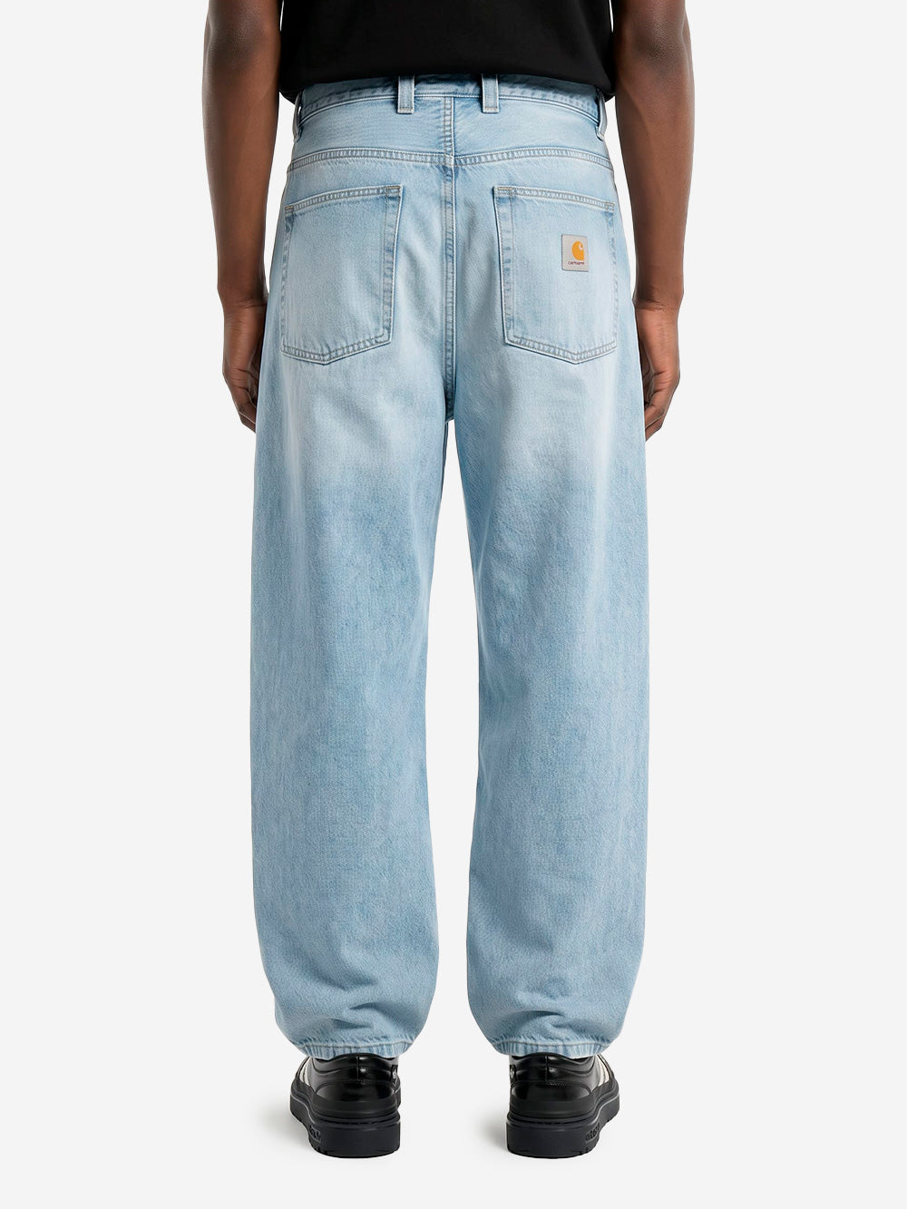 CARHARTT WIP Pantaloni loose 'Brandon' in denim blu bleached Blu chiaro Urbanstaroma