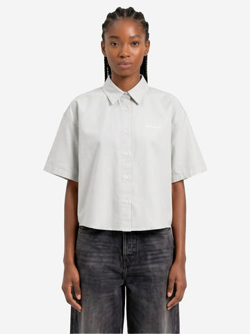 CARHARTT WIP Camicia a manica corta bianca S/S 'Kaia' boxy fit Bianco