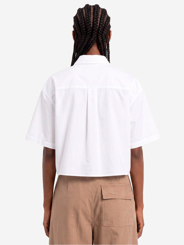 White short sleeve shirt S/S 'Kaia' boxy fit